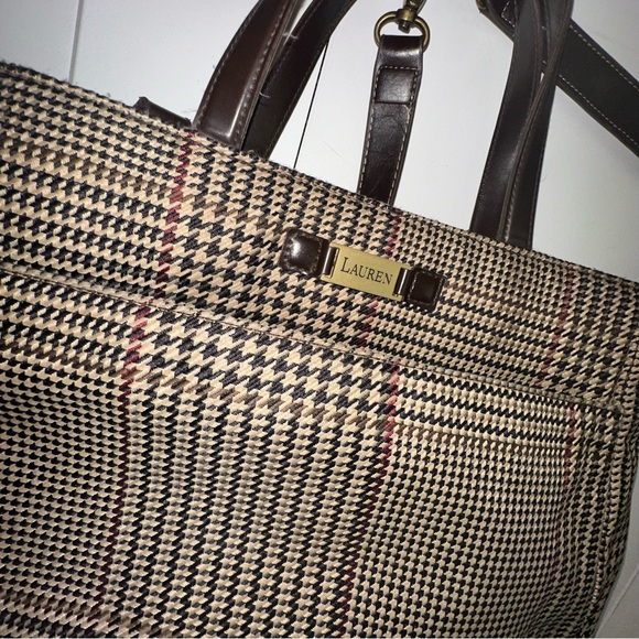 Lauren Ralph Lauren Black and Brown Shoulder Bag - Picture 3 of 10